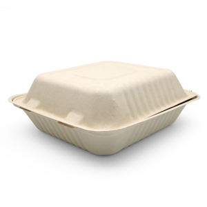 Boîte à emporter en pulpe de canne à sucre biodégradable super rigide à 1 compartiment, résistante à la graisse, pour <span class=keywords><strong>sushi</strong></span>, nouilles, <span class=keywords><strong>menu</strong></span> - Product Image 3