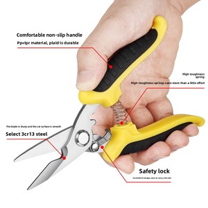 OEM 3 件装盆景剪刀套装不锈钢修枝剪塑料手柄锋利耐用适用于花卉树枝园艺工具 - Product Image 1