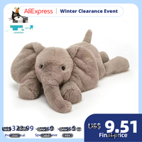 Jelly Cat Royaume-Uni Smudge Rabbit Monkey Elephant Peluches Confortables pour Adolescents, Jouets en Peluche Ultra-Doux en Coton PP