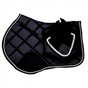 Professional Horse Riding Matchy Set English Saddle Pad Satin Ear Bonnet Shock Absorbing <b>Brushing</b> <b>Boots</b> Equestrian Equipment - Product Image 1