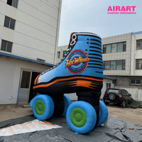 Modèle de patin à roulettes gonflable de 4 m de hauteur pour la promotion de la marque et les événements publicitaires