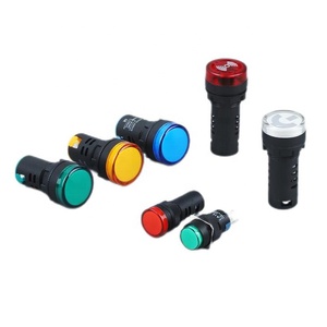 AD16 22mm alta luce di colore rosso luci luci pilota <span class=keywords><strong>ACDC</strong></span> 6V/12V/24V/36V/48V macchina da lavoro - Product Image 1