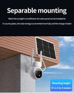 EseeCloud جهاز تحكم عن بعد بطارية شمسية مراقبة للرؤية الليلية Wifi6 4G LTE شبكة بطاقة SIM في الهواء الطلق الأمن ctv كاميرا شمسية - Product Image 6