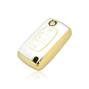 Accessoires de voiture Flip Case TPU Car Key Cover Keyless Key Fob Protector Convient pour <span class=keywords><strong>Peugeot</strong></span> Citroen - Product Image 2