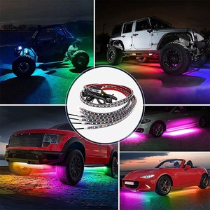 Dải Đèn LED RGB Dưới Xe Ô Tô Điều Khiển Bằng Ứng Dụng Ánh Sáng Xung Quanh Bộ Đèn Neon Cơ Thể Dưới Ánh Sáng Dải Đèn LED Xe Hơi - Product Image 1