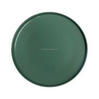 JW Chine Prix d'usine Prêt à expédier 16 Pièces Vaisselle de table de luxe verte en céramique et grès Sets d'assiettes