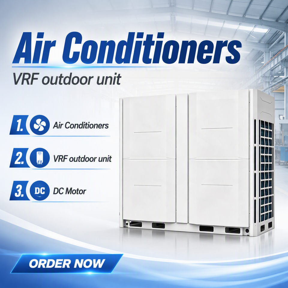 VRF Discharge Outdoor Unit DC Motor Commercial Central Air Conditioning ...