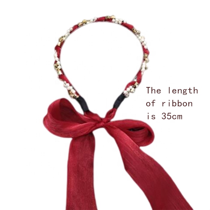 Сетчатая лента, металлическая лента для волос, Корейская Милая жемчужная лента для волос, новая жемчужная плетеная лента для волос