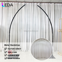 Arche de mariage moderne LEDA, nouvelle arrivée, en métal, cadre en fer, couleur personnalisable pour la décoration de la scène et de la zone d'accueil, livraison rapide