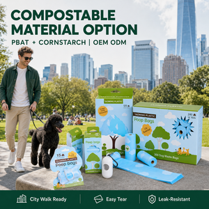 Custom Manufacturer PBAT PLA <b>Compostable</b> Dog Poop <b>Bags</b> Unscented Odor Control Custom Logo Size Color Packaging - Product Image 3
