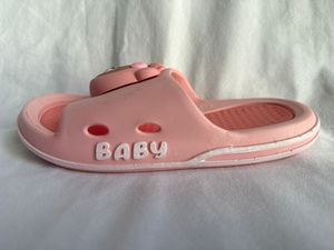 Pink Slippers PVC 20Mm Anti Slip Rubber Sole Open Toe Home Wear Made In China MD-610 - Product Image 5