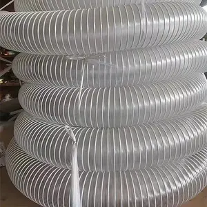 螺旋波纹柔性塑料吸料排放软管聚氯乙烯吸料软管螺旋管