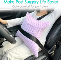 Coussin de récupération post-hystérectomie avec 2 poches, coussin abdominal post-chirurgical absorbant les chocs et anti-étouffement, en tricot