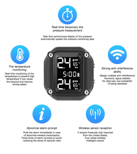 Không Dây Xe Máy giám sát áp suất lốp hệ thống TPMS bên ngoài cap cảm biến - Product Image 3