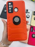 Afrique Offre Spéciale pour TECNO Series PC + TPU 2 en 1 coque arrière rigide pour SPARK 6 5 AIR avec anneau support étui de téléphone Anti-goutte