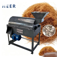 Commerciële machine voor het scheiden van kokosnootschilvezels, hoogwaardige machine voor het ontvezelen van kokosnootschillen, machine voor het versnipperen van kokosvezels.