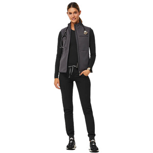 Uniformes médicos unisex de alta calidad, uniformes de médico de enfermera OEM con chaqueta estampada y accesorios para uso en salón de belleza de Hospital - Product Image 3