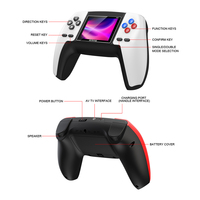 Consoles de jeux vidéo portables pas chères avec 520 jeux intégrés, pour un ou deux joueurs