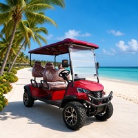 Carrito de Golf Eléctrico Comercial de 4 Plazas con Batería de Litio de 72v y Gran Autonomía para Hoteles, Villas y Turismo