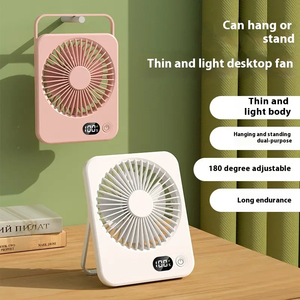 Ventilateur de bureau portable léger rechargeable par USB, fonctionnement silencieux, idéal pour les étudiants et le bureau, un cadeau attentionné - Product Image 3