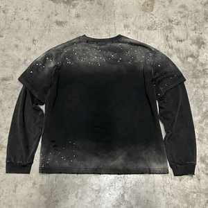 T-shirts pour hommes style streetwear personnalisé, motif 'Splashing Ink to Wash Disguise Two VibeT' - Product Image 2
