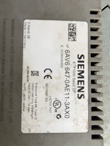 หน้าจอสัมผัส PLC รุ่น 6av6647-0ae11-3ax0 Ktp1000 Basic DP ของแท้ใหม่เอี่ยม - Product Image 1