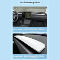 Pour Tesla Model Y Juniper Model 3 Highland TPE ABS Tapis de protection antidérapant pour tableau de bord Pare-soleil Anti-reflets Accessoires intérieurs