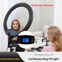 Diffusion en direct Vlogging photographie Kit de lampe de remplissage numérique 16 pouces beauté maquillage Selfie Led anneau lumineux souple avec support de trépied