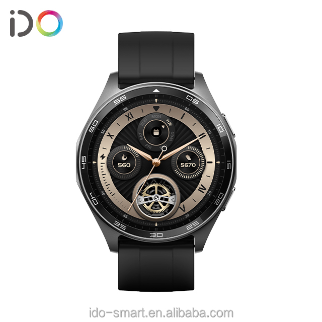 GTX10 New Arrival OEM ODM Fashion Smartwatch 1.43"HD 466*466 AMOLED 3ATM Waterproof BT Call/answer Health Tracker 110 Sports