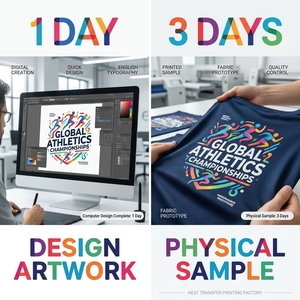 Échantillon Gratuit – Transferts DTF 3D Gonflés de Qualité Supérieure – Vinyle Thermocollant Tendance avec Logo de Designer pour T-shirt - Product Image 4