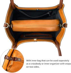 Sacs à main et portefeuilles en cuir végétalien sur mesure pour femmes - Écologiques, imperméables, avec fermeture éclair, sacs fourre-tout, sacs à bandoulière, sacs à main - Product Image 5