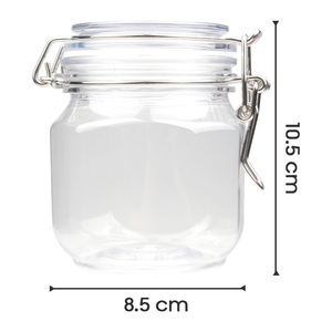 Bouteille en PET incassable de 370 ml avec couvercle verrouillable, design unique, logo personnalisé imprimé, pour le riz - Product Image 3