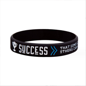 กำไลยางซิลิโคนตามสั่งสำหรับใส่เล่นกีฬาและแฟชั่นเน้นความสำเร็จในฝัน - Product Image 5