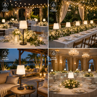 Lampe de table solaire LED pour restaurant, camping en plein air, ambiance de table, RGB, étanche, rechargeable, pour mariage, jardin