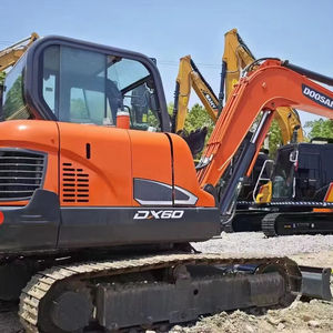 Équipement de mini excavatrice d'occasion 6 tonnes d'occasion Doosan Dx60 Doosan Excavator 60 fabriqué à l'origine en Corée du Sud - Product Image 1