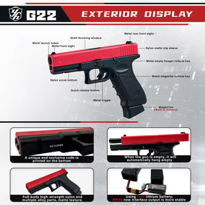 Pistola <span class=keywords><strong>Eléctrica</strong></span> G22, Juguete Electrónico para Adultos, Pistolas de Hidrogel con Gelblaster de Nailon, Pistola de Juguete Unisex Segura - Product Image 5