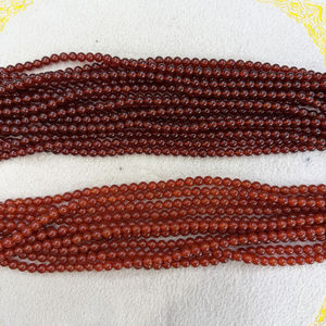 Perles Rondes Volantes en Gros, Agate Rouge Naturelle Cornaline, pour la Fabrication de Bijoux Colliers Bracelets - Product Image 6