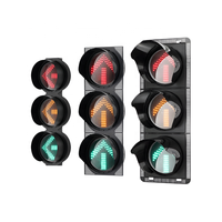 Feu de signalisation routière personnalisé avec flèche directionnelle, rouge et vert, 200mm, 300mm, 400mm, avec minuteur de compte à rebours LED pour piétons