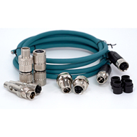 Connecteur M5 M8 M12 M16 7/8" M23 IP68 étanche en laiton, à montage sur panneau PCB, mâle/femelle, 3-12 broches, 10A, pour applications automobiles et PC