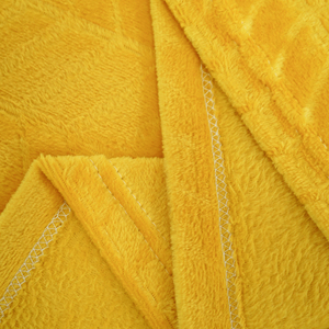 Hiện đại màu vàng chanh flannel lông cừu ném chăn mềm mại và ấm áp nhẹ với hoa văn trang trí cổ điển 100% Polyester - Product Image 3