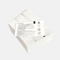 Vente directe d'usine papier thermique impression 65x105mm ou Tickets de Coupon de taille personnalisée