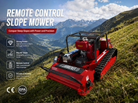Débroussailleuse à fléaux sur chenilles télécommandée Diesel 120 cm tout-terrain pour ferme, verger et pente