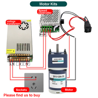 Motor DC 12V 15-300W Torsi Tinggi Kecepatan Rendah 24V Worm Gear dengan Gearbox 90 Derajat Reducer Sudut Kanan RV30 RV40