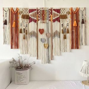 Handmade Bohemian <b>Moroccan</b> Vintage Colorful Tapestry Woven Wall Hanging Boho Ethnic Wall Art <b>Decor</b> for Home - Product Image 1
