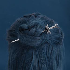 Épingle à cheveux rétro viking, nordique, étoile et lune, épée, style scandinave et norvégien, tendance mode - Product Image 5