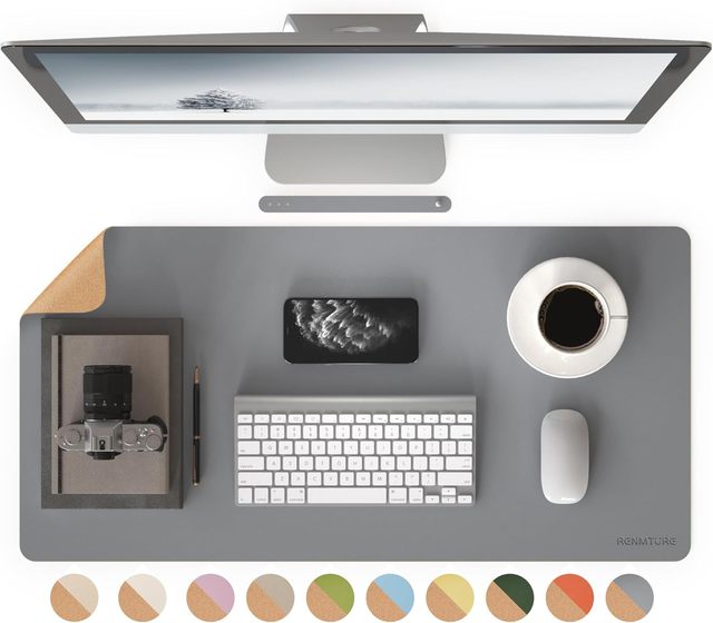 Dual-Sided Multifunctional Anti-Slip with Wrist Rest Desk Pad Waterproof Large Office Desk Mouse Mat in Stock