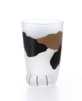 Gobelet en verre de bouteille de jus empilable à fond de verre de patte de chat en vrac pour tous les jours