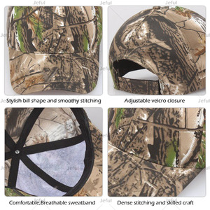 Bán Buôn Bất Tree Camo Thể Thao Ngoài Trời Mũ Bóng Chày 6 Bảng Điều Chỉnh Ngụy Trang Săn Bắn Mũ Cho Nam Giới Phụ Nữ - Product Image 4