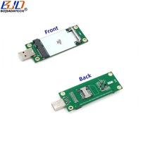 Adaptateur sans fil USB 2.0 Type-A vers Mini PCIe PCI-E MPCIe 52 broches avec 1 emplacement pour carte SIM pour module modem 3G 4G LTE GSM WWAN