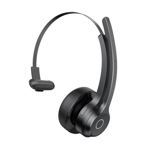 High-end Truck Driver Blue Tooth Headphone Mono Noise Cancelling Office Staff Call Center Trucker Wireless Headset with Mic